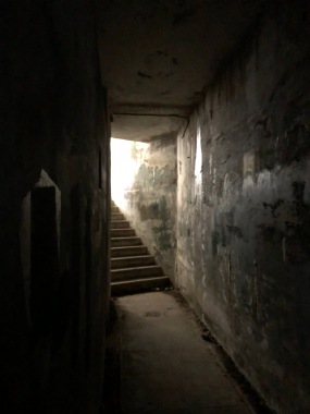 Stairs out of the bunker