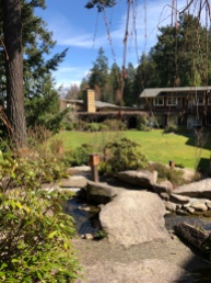 A nice day for a stroll around the grounds of Alderbrook Resort...