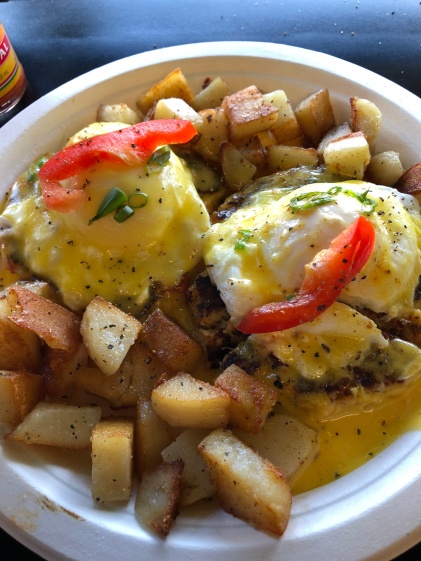 A most delicious breakfast dish: Crab Eggs Benedict